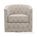 Grosir beige multi kain kursi aksen putar